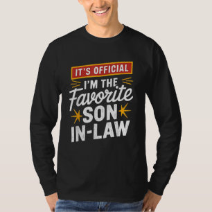 Camiseta É oficial eu sou o genro favorito