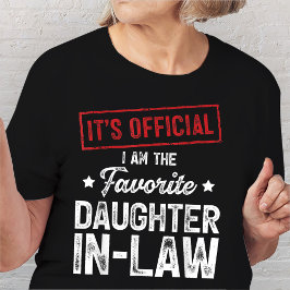 Camiseta É oficial. Sou a Filha-de-Direito favorita.