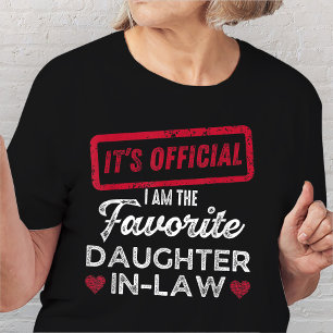 Camiseta É oficial. Sou a Filha-de-Direito favorita.