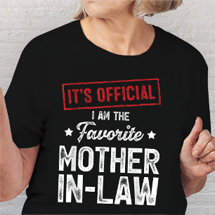 Camiseta É oficial, sou a sogra favorita