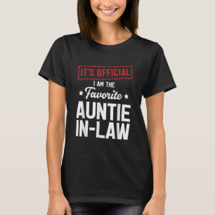 Camiseta É oficial, sou a tia-sogra favorita