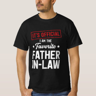 Camiseta É oficial, sou o favorito dos presentes do sogro