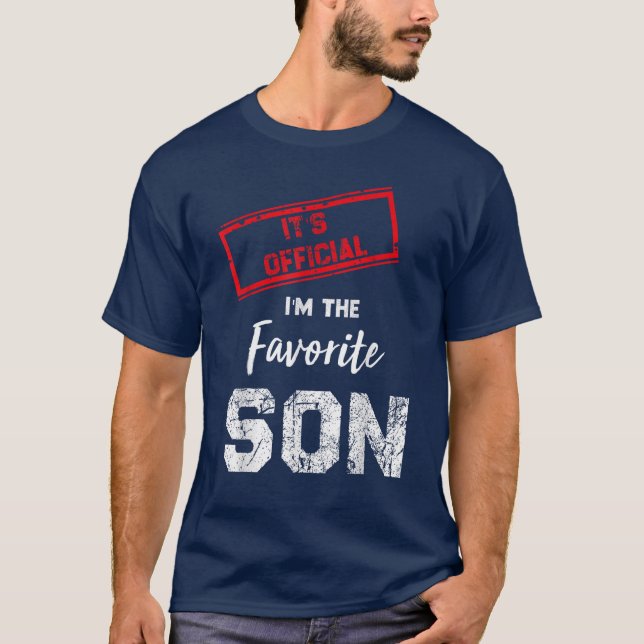 Camiseta É oficial, sou o filho favorito (Frente)