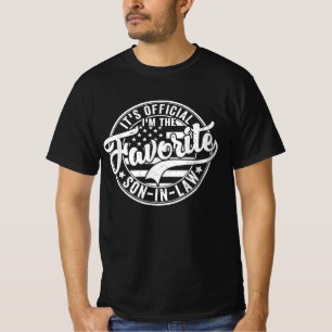 Camiseta É oficial, sou o filho favorito, engraçado.