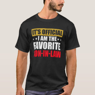 Camiseta É oficial, sou o filho favorito, engraçado.
