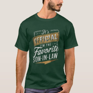Camiseta É oficial, sou o genro favorito