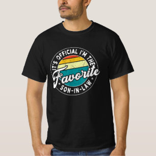 Camiseta É oficial Sou o genro favorito engraçado