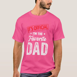 Camiseta É oficial. Sou o Pai favorito.