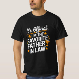 Camiseta É oficial, sou o pai favorito na lei
