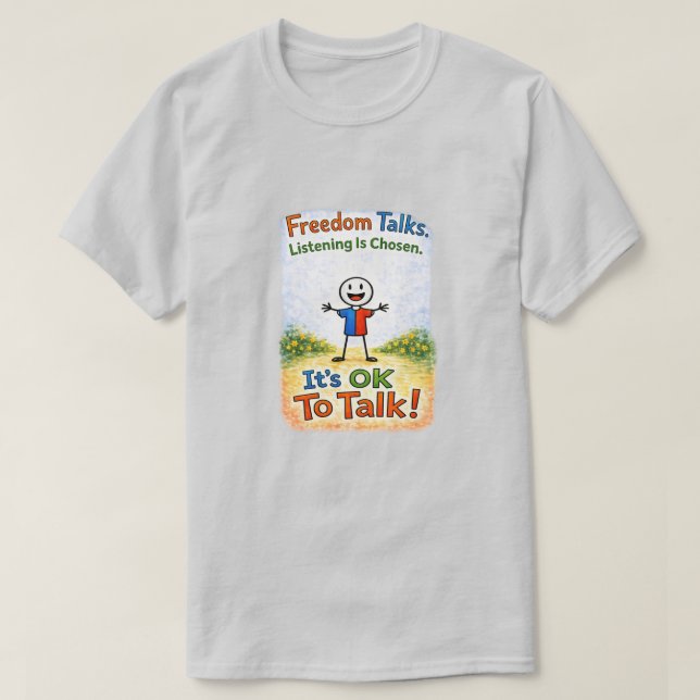 Camiseta É OK Falar (11) (Frente do Design)