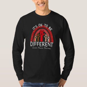 Camiseta É Ok Ser Diferente Conscientização sobre Anemia de