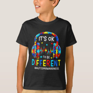 Camiseta É Ok Ser Diferente Jogo Legal de Conscientização d