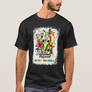 Camiseta É Ok Ser Diferente Puzzle Elefante Autismo Despert