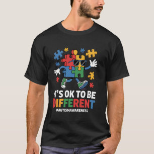 Camiseta É OK Ser Diferente Quebra-Cabeça Dabbing Conscient