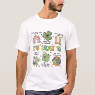 Camiseta É Okay Para Saúde Mental Professor Sped St Patrick