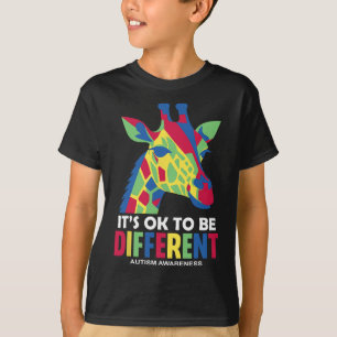 Camiseta É Okay Ser Diferente Conscientização do Autismo Au