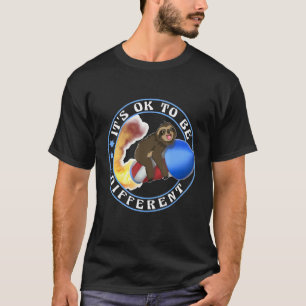 Camiseta É Okay Ser Diferente Corpo de Fogos de Artifício d
