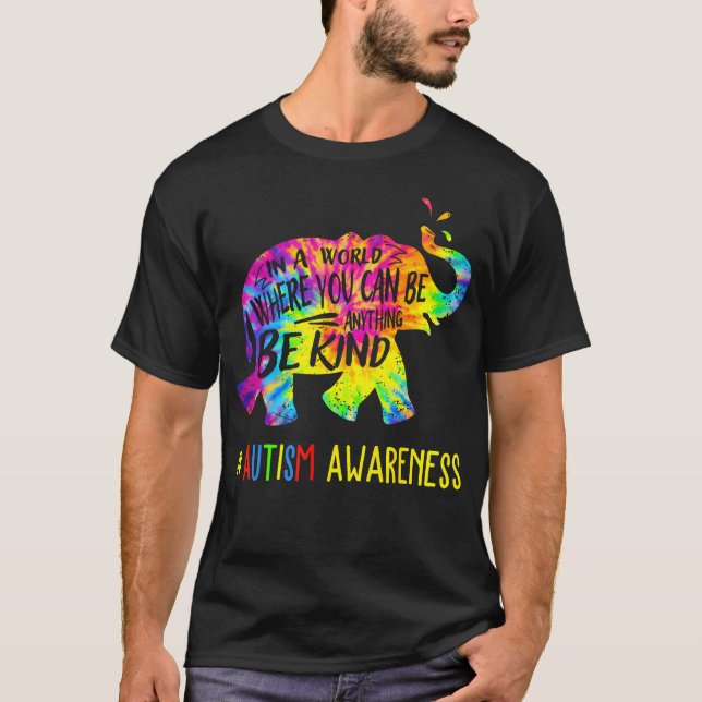 Camiseta É Okay Ser Diferente Elefante Autismo (Frente)
