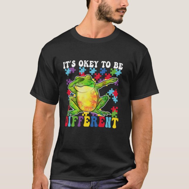 Camiseta É Okey Ser Diferente Autismo Sensibilização Dabbin (Frente)