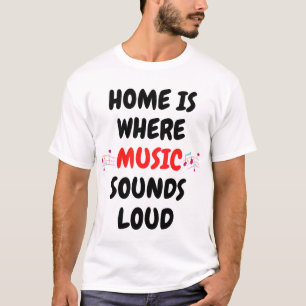 Camiseta É onde a música soa alto.