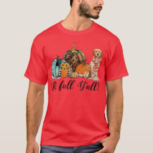 Camiseta É Ouro Cachorro Mamãe Pumpkin Fall Obrigados
