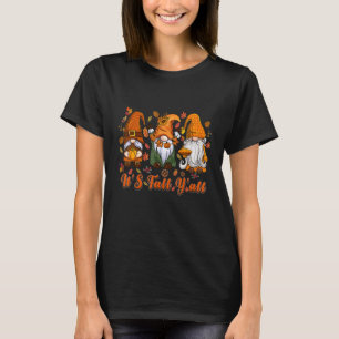 Camiseta É Outono, pessoal! Gnome Outono Gnomo Tempero de A
