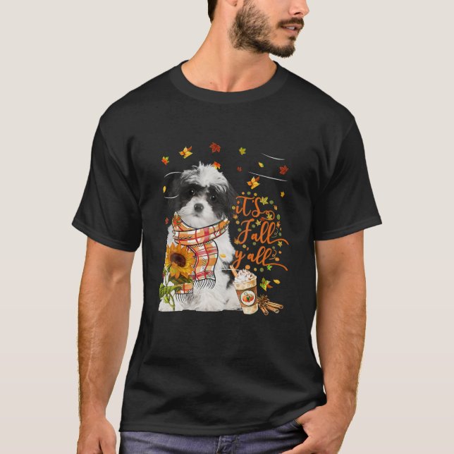 Camiseta É outono, todos os cães do Havanês, Ação de Graças (Frente)