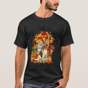 Camiseta É outono Vocês todos German shepherd Pumpkin outon