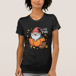 Camiseta É outono Vocês todos gnomos lindos no outono