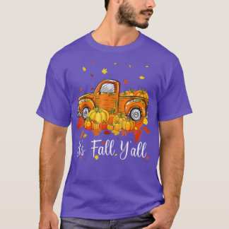 Camiseta É outono Vocês todos Pumpkin Truck Autumn Tree Hel