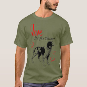 Camiseta É para Britts Love Brittany Spaniel caçando cach