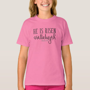 Camiseta É páscoa superior cristã aumentada da aleluia d