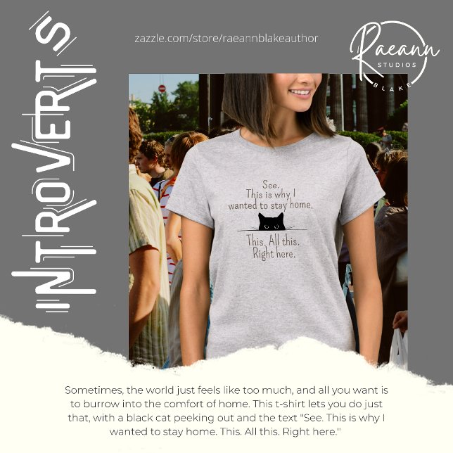 Camiseta "É por isso que eu queria ficar em casa" (Criador carregado)