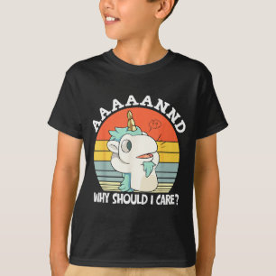 Camiseta E Por Que Eu Deveria Me Importar_ Unicórnio Sarcás