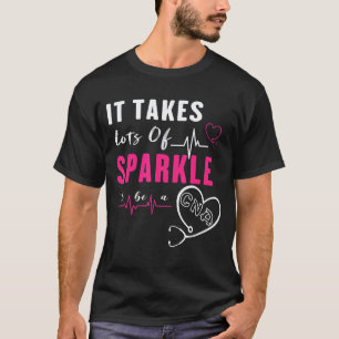 Camiseta É preciso muita centelha para ser enfermeira Cna C