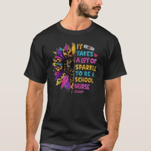 Camiseta É preciso muito brilho para ser uma enfermeira esc