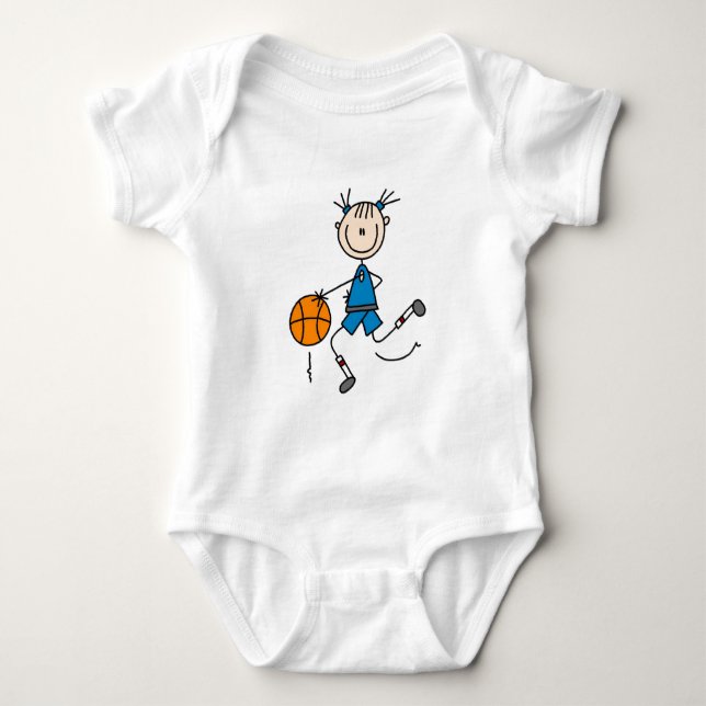 Camiseta e presentes azuis do basquetebol das (Frente)