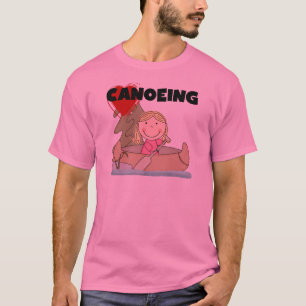 Camiseta e presentes Canoeing do coração