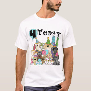 Camiseta e presentes da festança do aniversário