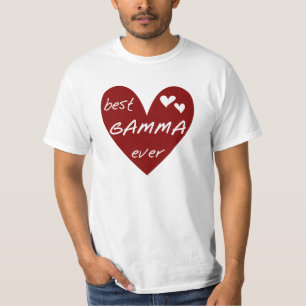 Camiseta e presentes da gama do coração vermelho