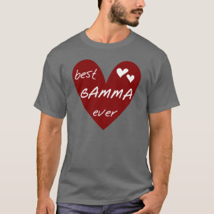 Camiseta e presentes da gama do coração vermelho