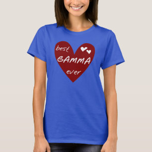 Camiseta e presentes da gama do coração vermelho o