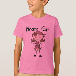 Camiseta e presentes da menina do pirata