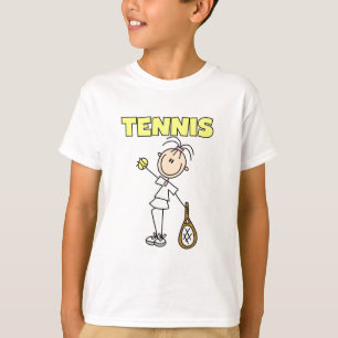 Camiseta e presentes da menina do TÊNIS