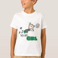 Camiseta e presentes da menina do voleibol