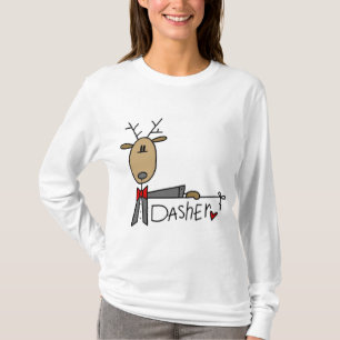 Camiseta e presentes da rena de Dasher