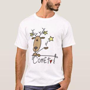 Camiseta e presentes da rena do cometa