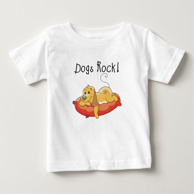 Camiseta e presentes da rocha dos cães (Frente)