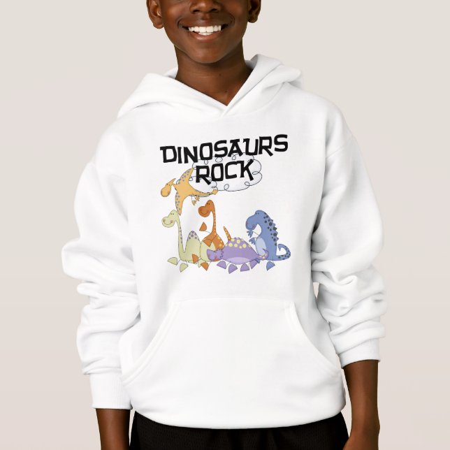 Camiseta e presentes da rocha dos dinossauros (Frente)