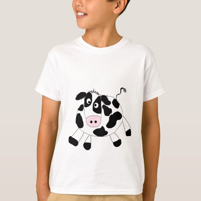 Camiseta e presentes da vaca da fazenda (Frente)